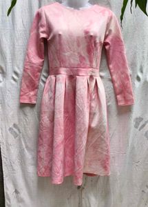 56 Pink Tie-Dye Dress