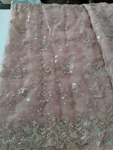 Embroidered Organza Saree