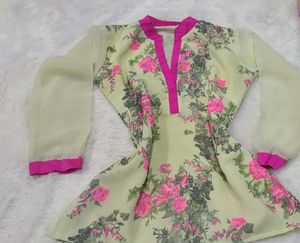 Pink Short Kurti 💕
