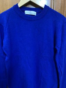 Unisex Royal Blue Pullover Sweater