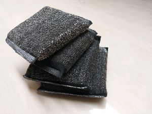 Black Sponge Scrubber, Pack of 4