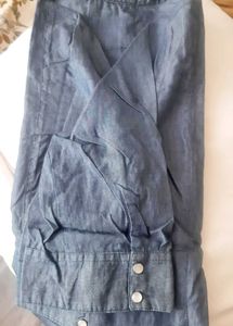 BARE DENIM Front Open Casual Shirt