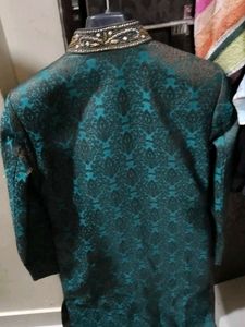 Elegant Teal Green Sherwani