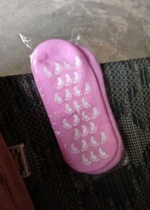 Pink Socks with Footprints