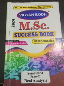 M.Sc. Mathematics Success Book - Semester I