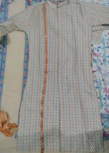 Men's Ethnic Kurta Set &amp; Dupatta