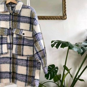 Zara Plaid Oversized Shacket