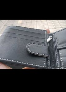 Black Chain Wallet With Multiple Pocket