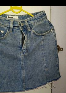 Denim Mini Skirt
