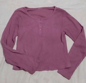 Ribbed Long Sleeve Top