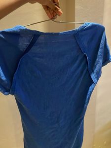 Blue Beaded Detail Top