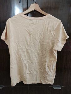 Short Sleeve T Shirt For Women, Yellow