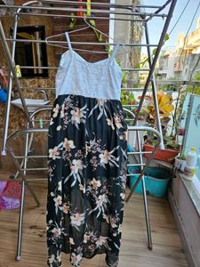 One Leg Cut Dress