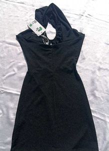 Brand New (Newme) Black Cutout Ruched Dress