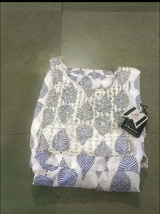 Elegant Leaf Print Gown
