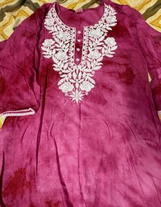 short kurti with thread detailing🤌🏻