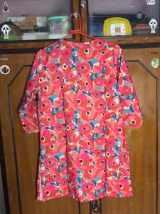 Floral Print Tunic Kurta