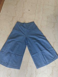 Wide Leg Denim Culottes