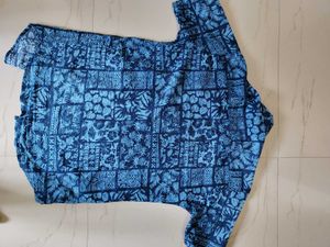 Blue Patterned Shirt