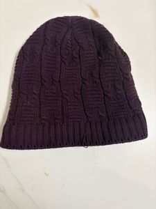 Unisex Cable Weave Knit Warm Winter Woolen Skull C