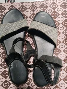 Stylish Black Heel Sandals