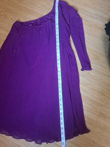Purple One-Shoulder Dress