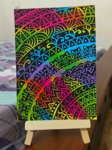 Vibrant Mini Mandala Desk Decor Art