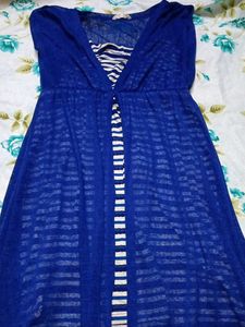 Beautiful Dress With Long Shrug Attitude Style