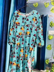 Geometric Breeze Cotton Kurti