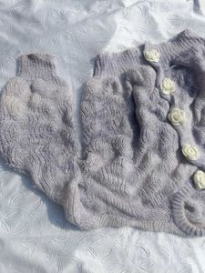 Pinterest Lavender Oversized Knit Cardigan 💜