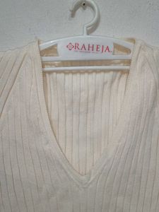 V Neck Winter Top From Zara