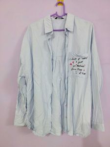 Max Oversized Sky Blue Shirt