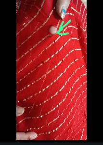 Viscose Red Color Saree....