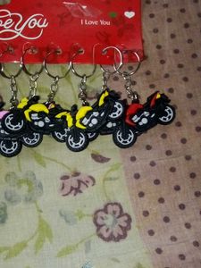 Excellent Brand New Bike Keychain Set