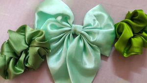 Bow Clip With Scrunchie (Combo Of 3)