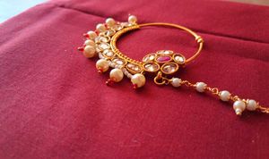 Bridal Premium Quality Nose Pin With Chain