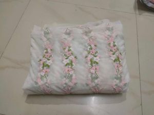Floral Embroidered Tulle Fabric