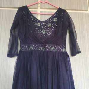 Navy Blue Long Gown