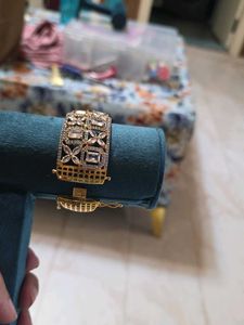 Ad Cubic Zirconia Swarovski Crystal Gold Bracelet
