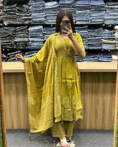 Beautiful Cotton Anaarkali Available In 4 Colour