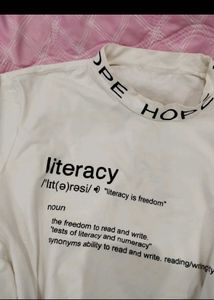 Shein literacy Graphic Tee