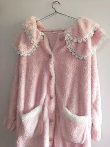 Fur Lounge Dress, Plush Coat