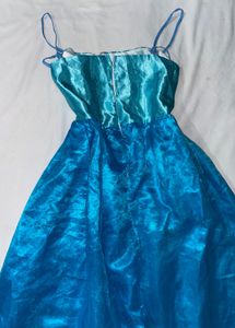Blue Spaghetti Strap Dress
