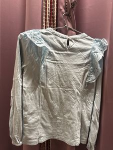 Cute Blue Long Sleeve Top