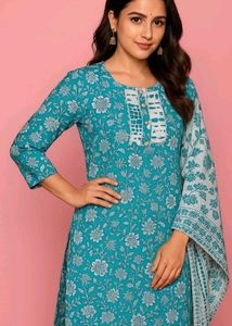 New Kurta Set With Dupatta