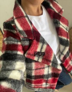 🎀Plaid Wool Blend Coat 🎀