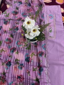 Cotton Suit With Dupatta