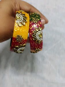 Colorful Beaded Bangle Set