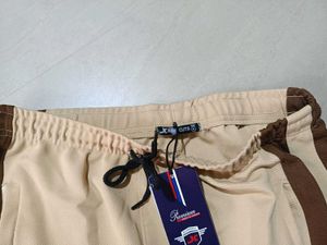 Beige Casual Track Pants