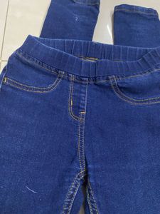 Kids Blue Jeans Slim Fitted(7 To 8)festive Offer